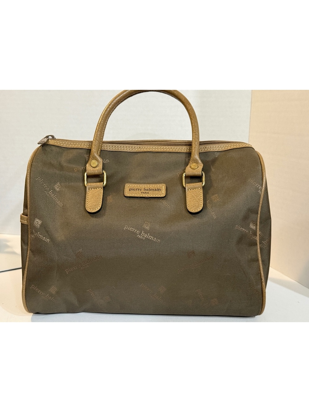 Pierre Balmain monogram Brown Shoulder Bag